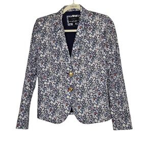 J. Crew Liberty Schoolboy School Boy  Floral Blazer Jacket Career‎ Cottagecore 4
